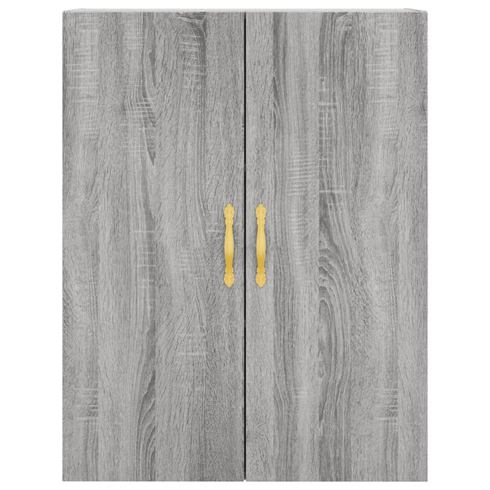 Dulap înalt, gri sonoma, 69,5x34x180 cm, lemn compozit WALTI