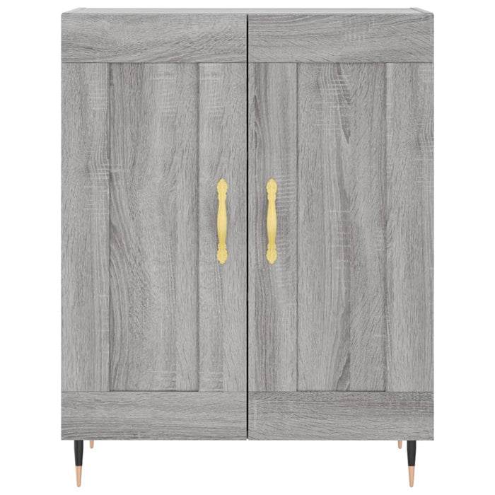 Dulap înalt, gri sonoma, 69,5x34x180 cm, lemn compozit WALTI