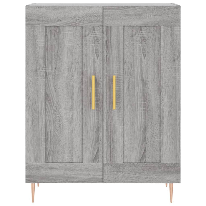 Dulap înalt, gri sonoma, 69,5x34x180 cm, lemn compozit WALTI
