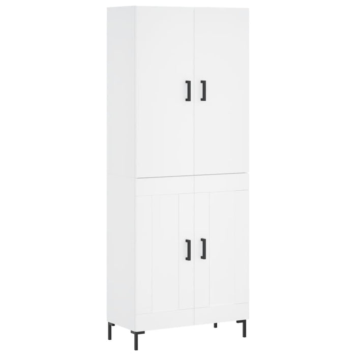 Dulap înalt, alb, 69,5x34x180 cm, lemn compozit WALTI