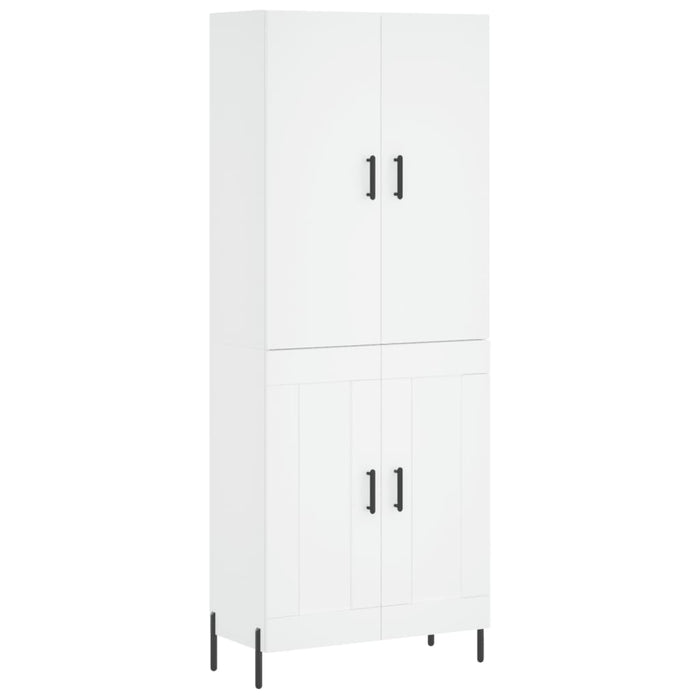 Dulap înalt, alb, 69,5x34x180 cm, lemn compozit WALTI