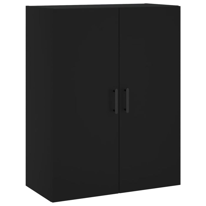 Dulap înalt, negru, 69,5x34x180 cm, lemn compozit WALTI