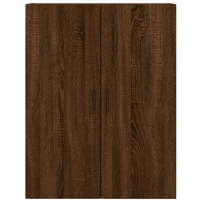 Dulap înalt, stejar maro, 69,5x34x180 cm, lemn compozit WALTI
