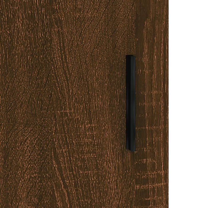 Dulap înalt, stejar maro, 69,5x34x180 cm, lemn compozit WALTI