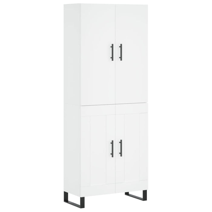 Dulap înalt, alb, 69,5x34x180 cm, lemn compozit - WALTI WALTI