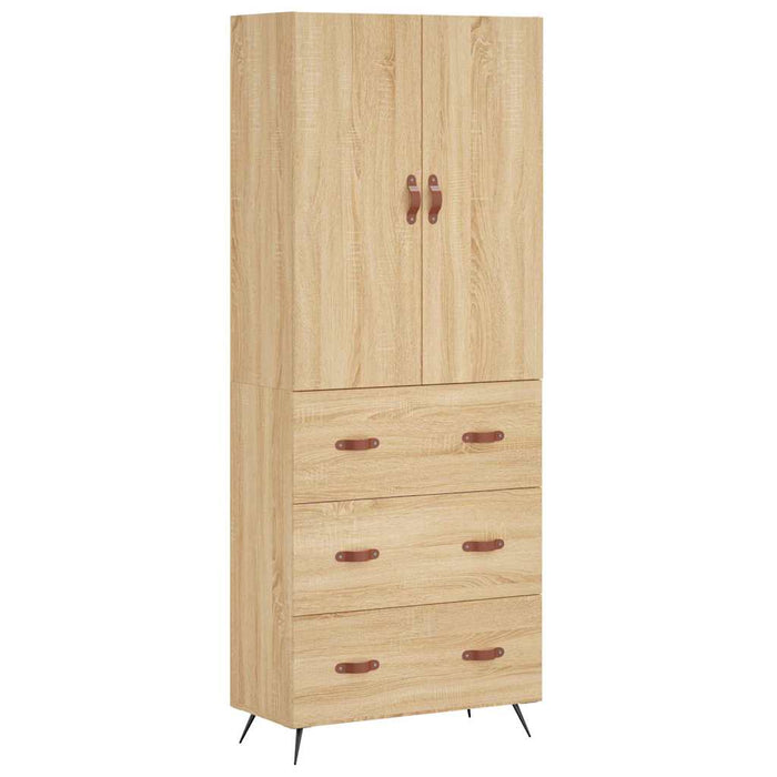 Dulap înalt, stejar sonoma, 69,5x34x180 cm, lemn compozit - WALTI WALTI