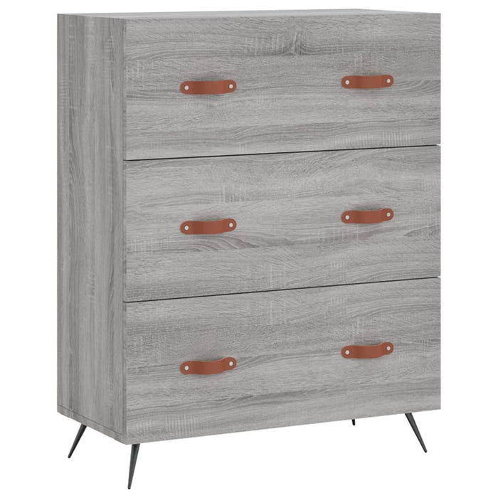 Dulap înalt, gri sonoma, 69,5x34x180 cm, lemn compozit - WALTI WALTI