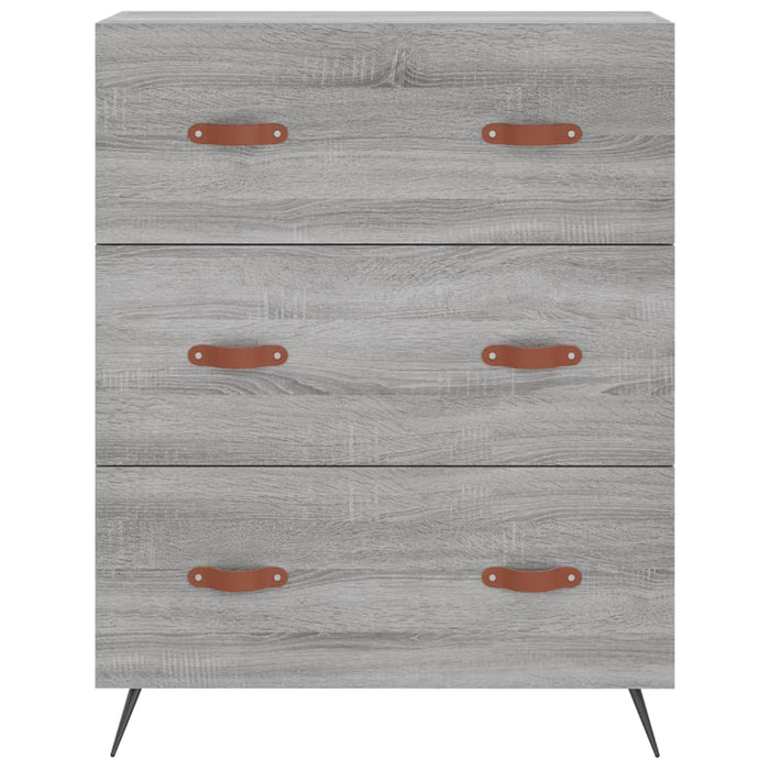 Dulap înalt, gri sonoma, 69,5x34x180 cm, lemn compozit - WALTI WALTI