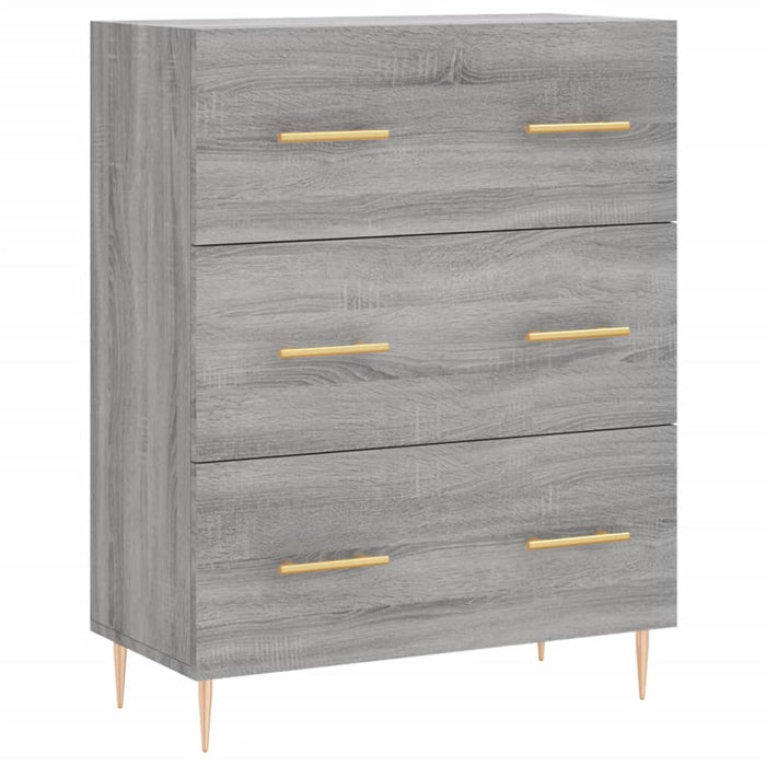 Dulap înalt, gri sonoma, 69,5x34x180 cm, lemn compozit WALTI