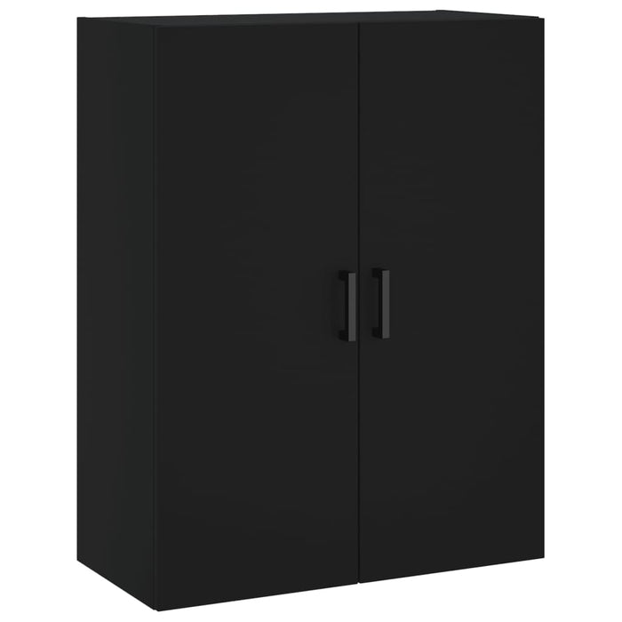 Dulap înalt, negru, 69,5x34x180 cm, lemn compozit WALTI