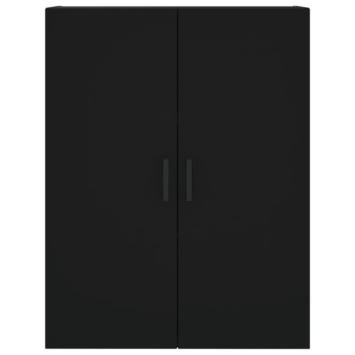 Dulap înalt, negru, 69,5x34x180 cm, lemn compozit WALTI