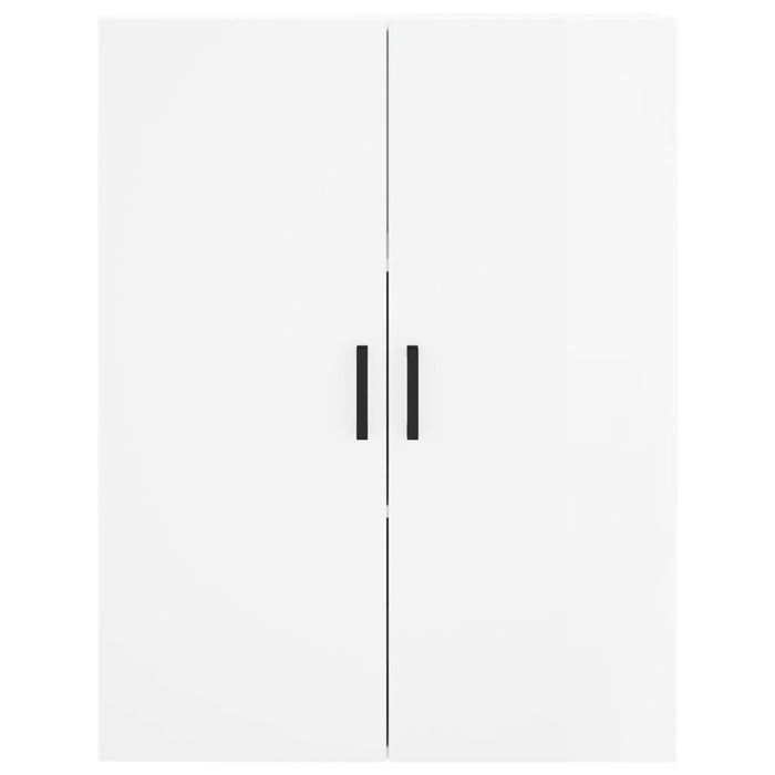 Dulap înalt, alb extralucios, 69,5x34x180 cm, lemn compozit WALTI