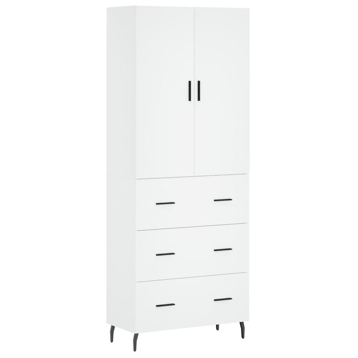 Dulap înalt, alb, 69,5x34x180 cm, lemn compozit - WALTI WALTI