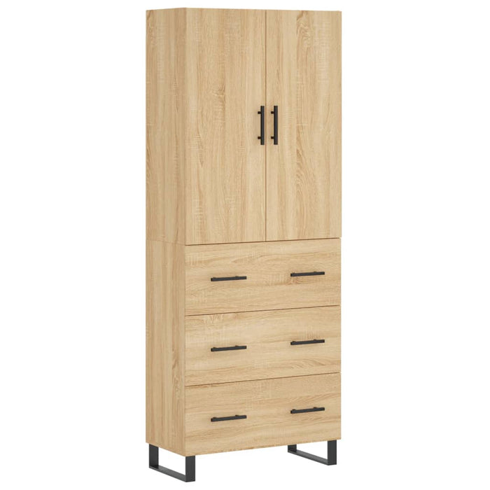 Dulap înalt, stejar sonoma, 69,5x34x180 cm, lemn compozit WALTI