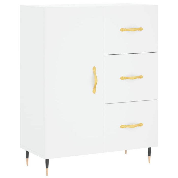 Dulap înalt, alb, 69,5x34x180 cm, lemn compozit WALTI