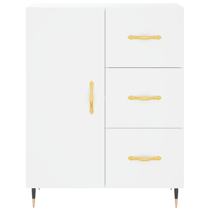 Dulap înalt, alb, 69,5x34x180 cm, lemn compozit WALTI