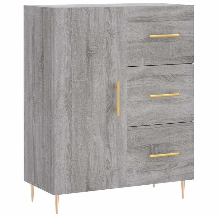 Dulap înalt, gri sonoma, 69,5x34x180 cm, lemn compozit WALTI