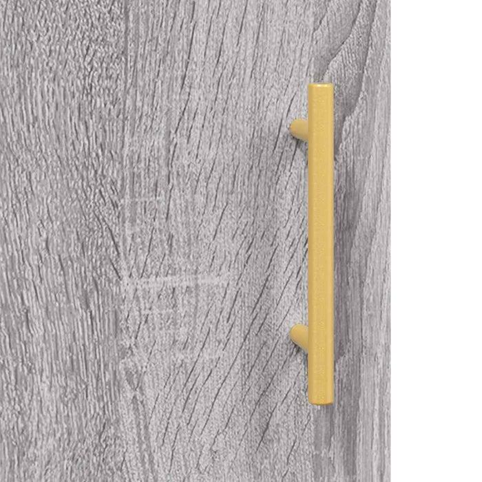 Dulap înalt, gri sonoma, 69,5x34x180 cm, lemn compozit WALTI