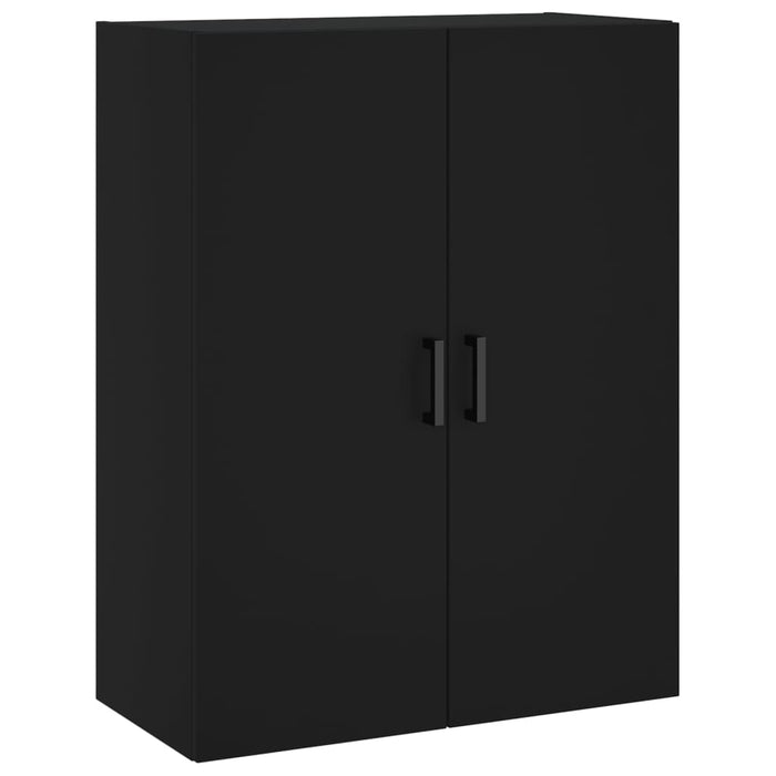 Dulap înalt, negru, 69,5x34x180 cm, lemn compozit WALTI
