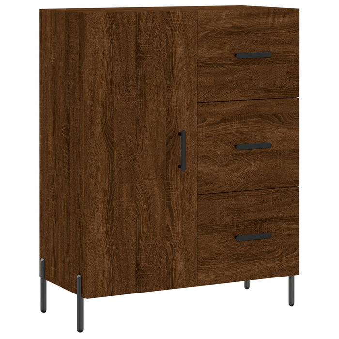 Dulap înalt, stejar maro, 69,5x34x180 cm, lemn compozit WALTI