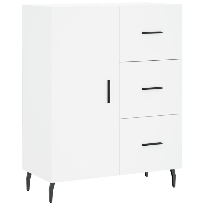 Dulap înalt, alb, 69,5x34x180 cm, lemn compozit WALTI
