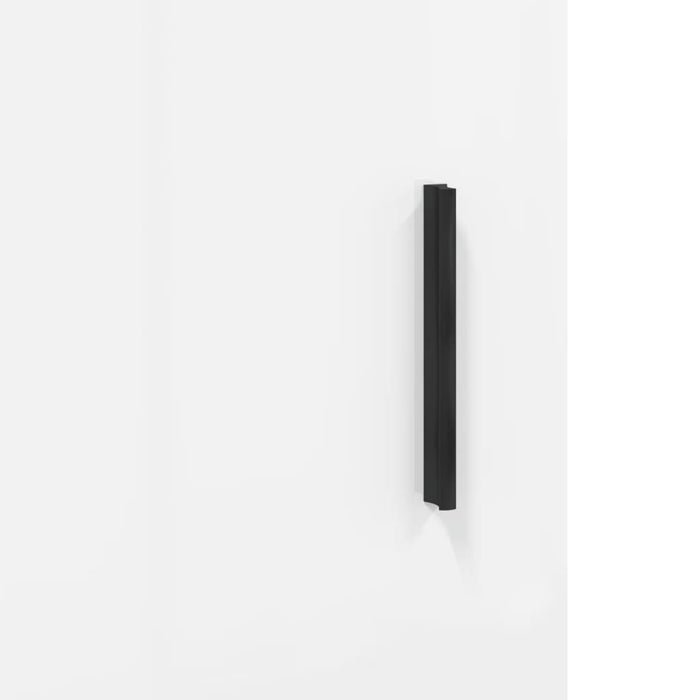 Dulap înalt, alb extralucios, 69,5x34x180 cm, lemn compozit WALTI