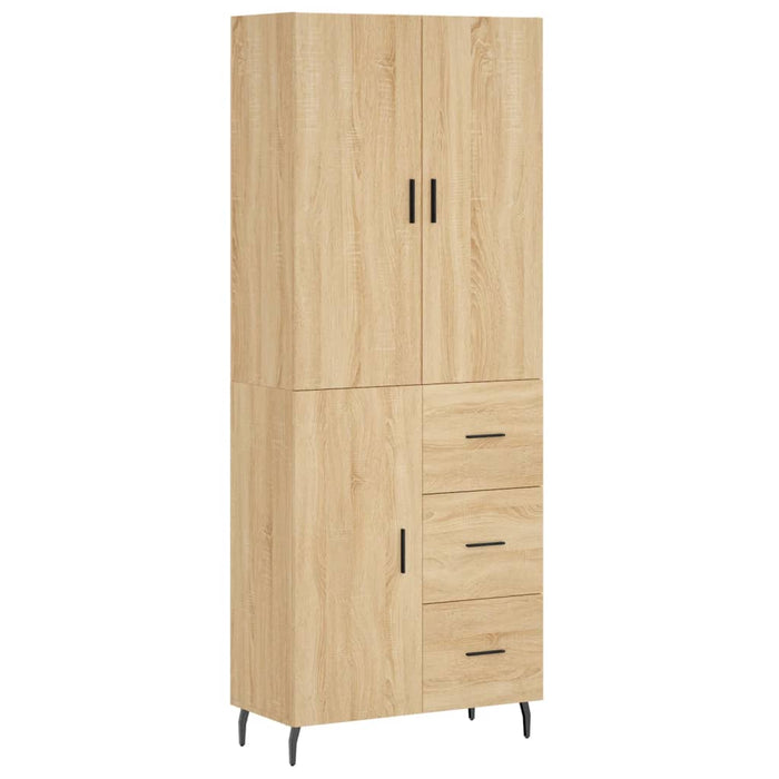 Dulap înalt, stejar sonoma, 69,5x34x180 cm, lemn compozit WALTI