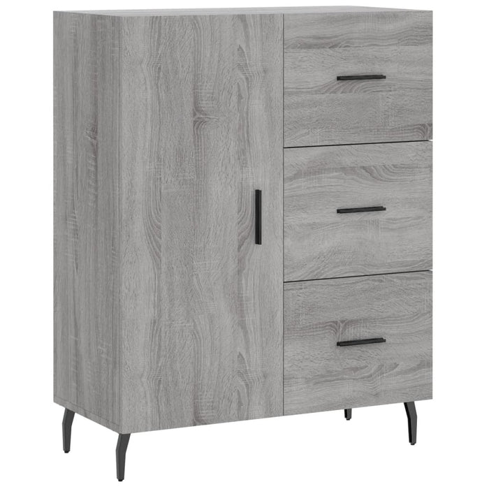 Dulap înalt, gri sonoma, 69,5x34x180 cm, lemn compozit - WALTI WALTI