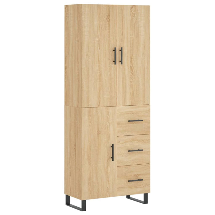 Dulap înalt, stejar sonoma, 69,5x34x180 cm, lemn compozit WALTI
