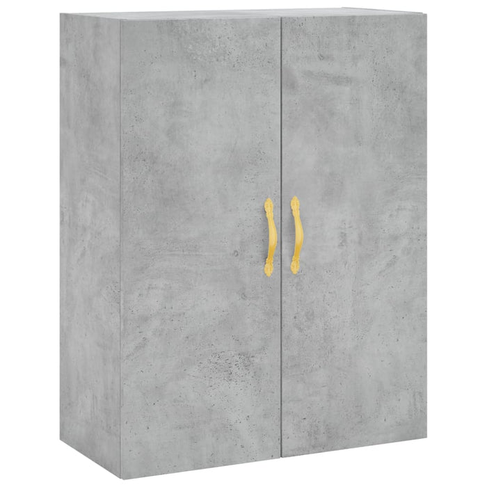 Dulap înalt, gri beton, 69,5x34x180, lemn compozit WALTI