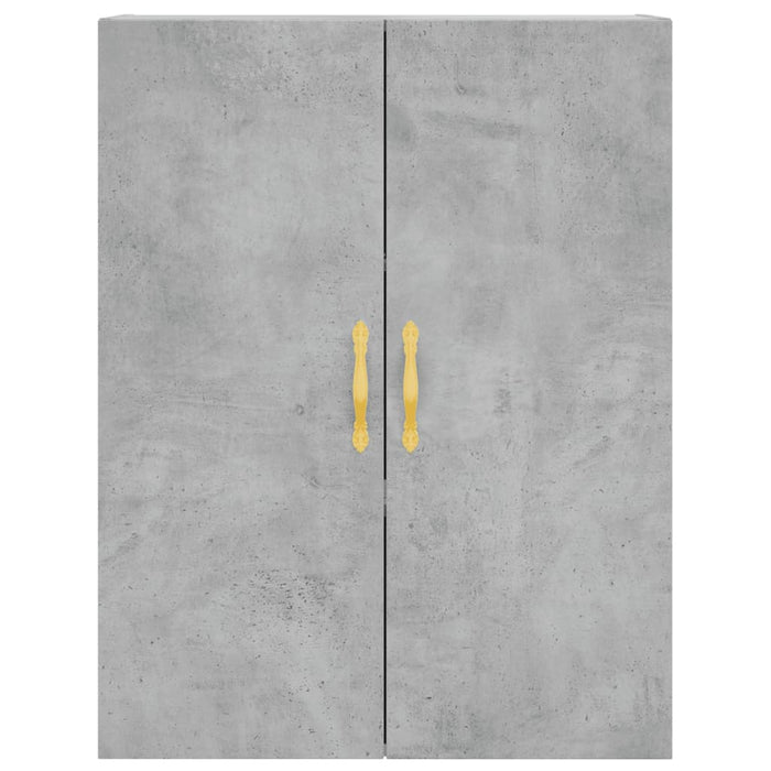 Dulap înalt, gri beton, 69,5x34x180, lemn compozit WALTI