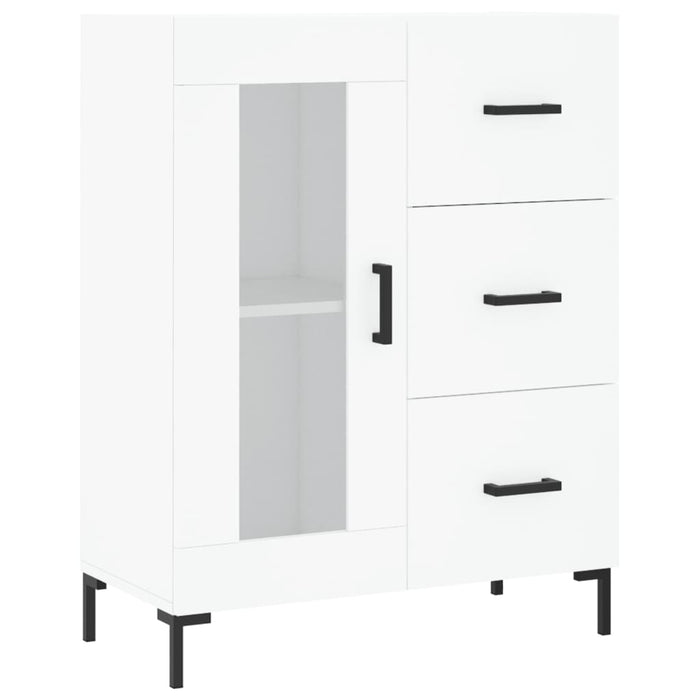 Dulap înalt, alb, 69,5x34x180 cm, lemn compozit - WALTI WALTI