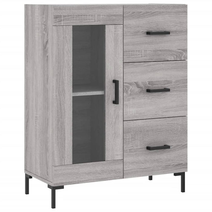 Dulap înalt, gri sonoma, 69,5x34x180 cm, lemn compozit WALTI