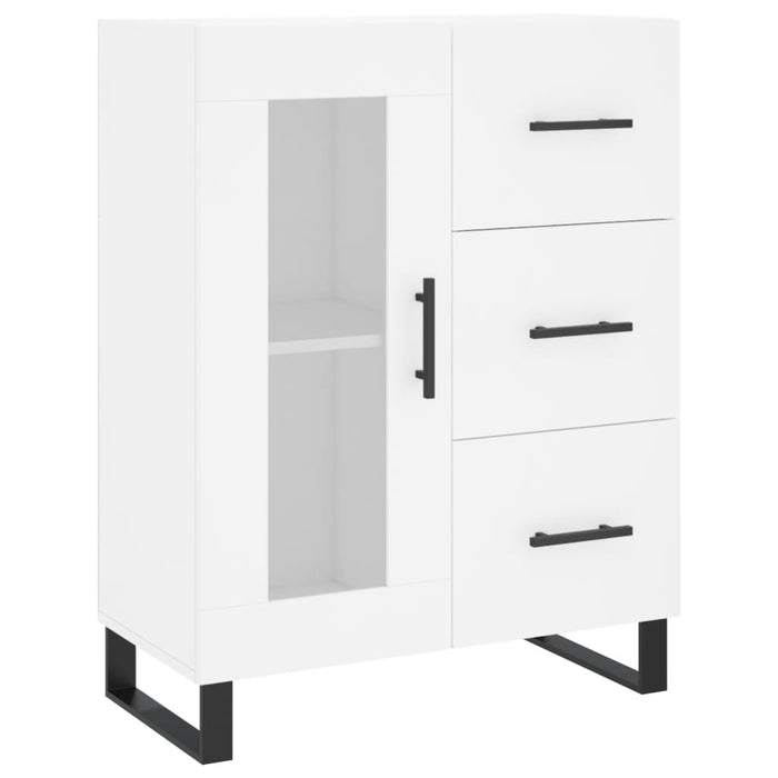 Dulap înalt, alb, 69,5x34x180 cm, lemn compozit WALTI