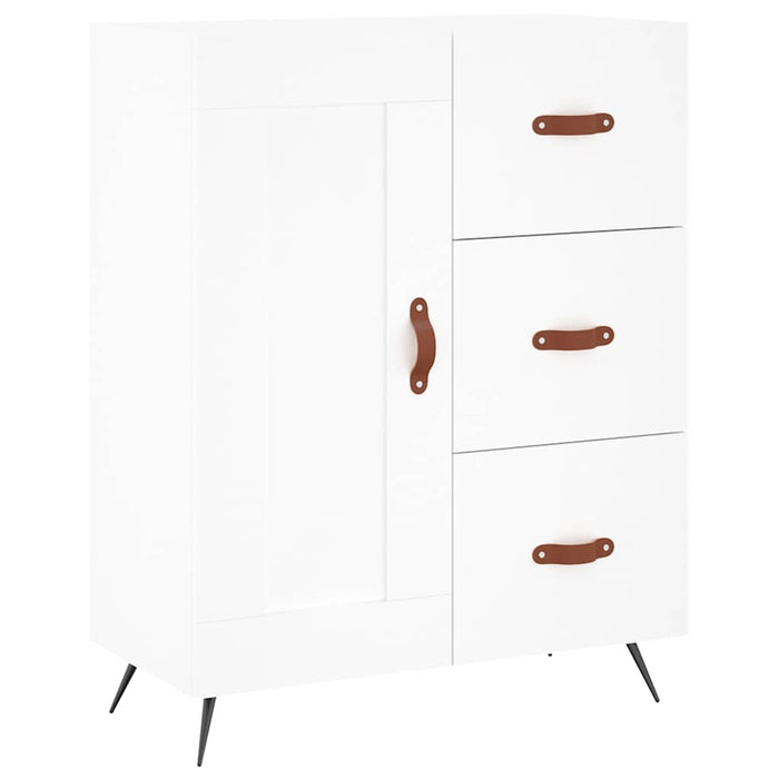 Dulap înalt, alb, 69,5x34x180 cm, lemn compozit WALTI