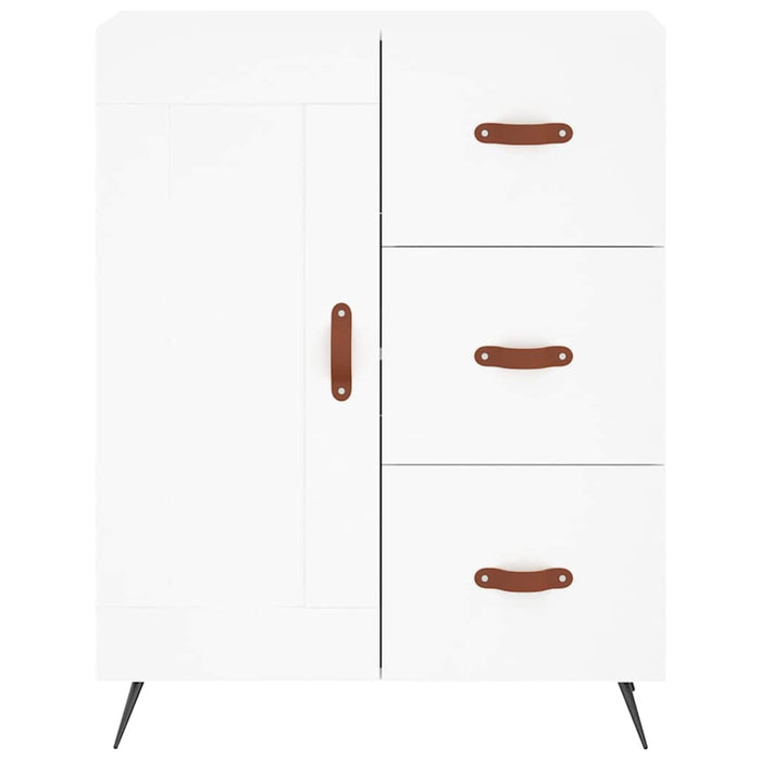 Dulap înalt, alb, 69,5x34x180 cm, lemn compozit WALTI