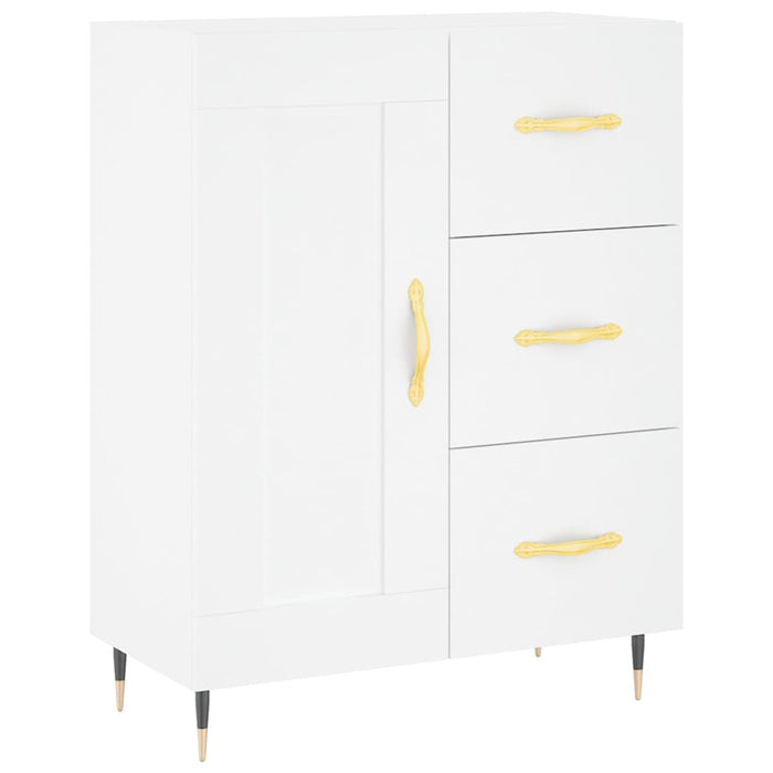 Dulap înalt, alb, 69,5x34x180 cm, lemn compozit - WALTI WALTI