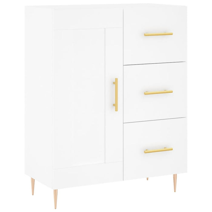 Dulap înalt, alb, 69,5x34x180 cm, lemn compozit WALTI