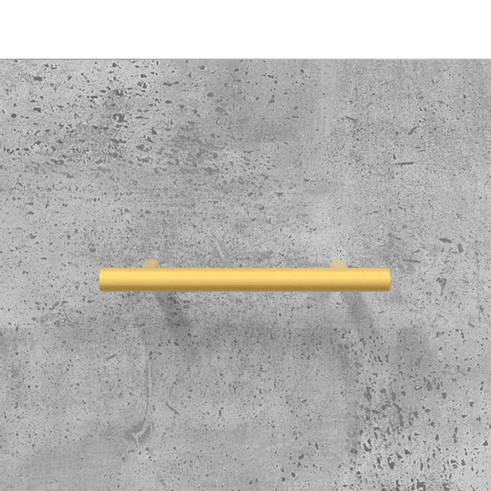 Dulap înalt, gri beton, 69,5x34x180, lemn compozit WALTI