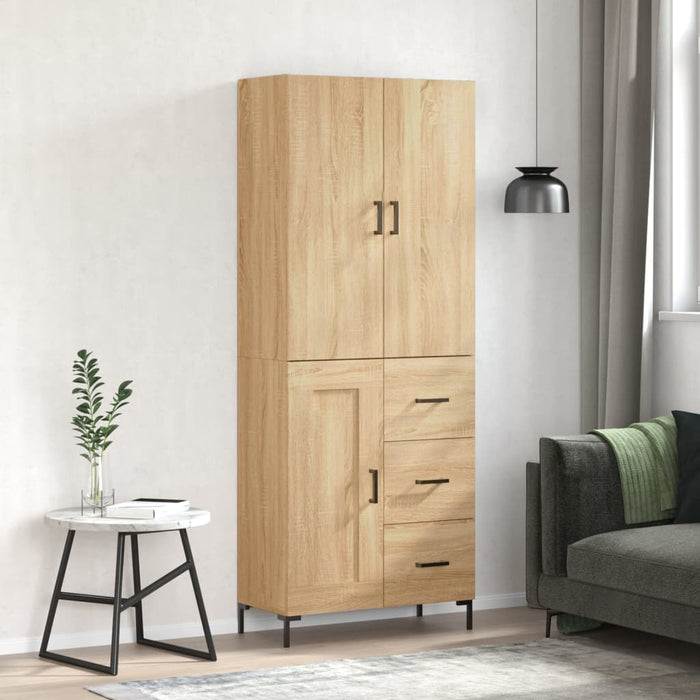 Dulap înalt, stejar sonoma, 69,5x34x180 cm, lemn compozit WALTI