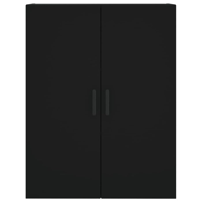 Dulap înalt, negru, 69,5x34x180 cm, lemn compozit WALTI