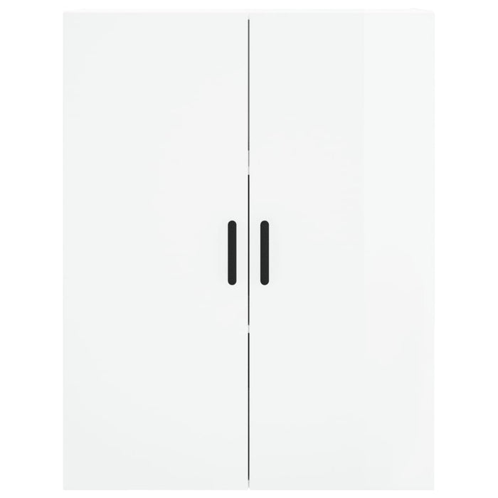 Dulap înalt, alb extralucios, 69,5x34x180 cm, lemn compozit WALTI