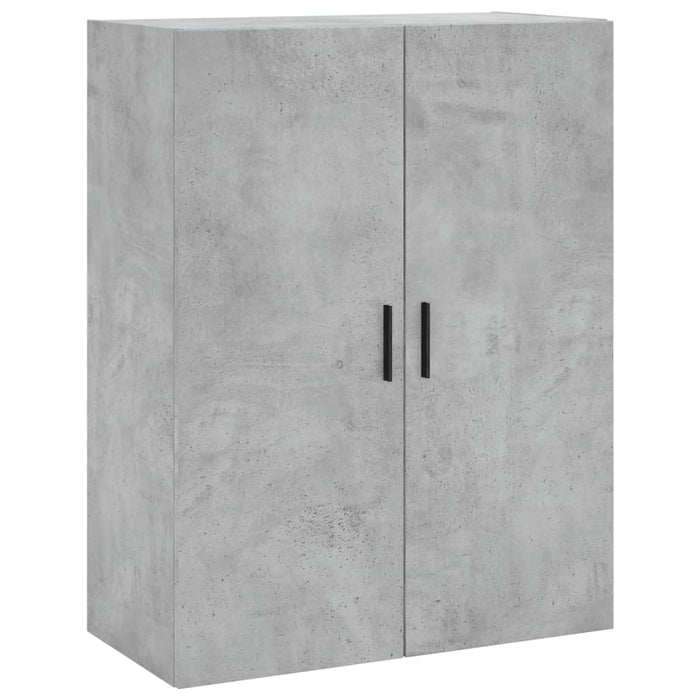 Dulap înalt, gri beton, 69,5x34x180, lemn compozit WALTI