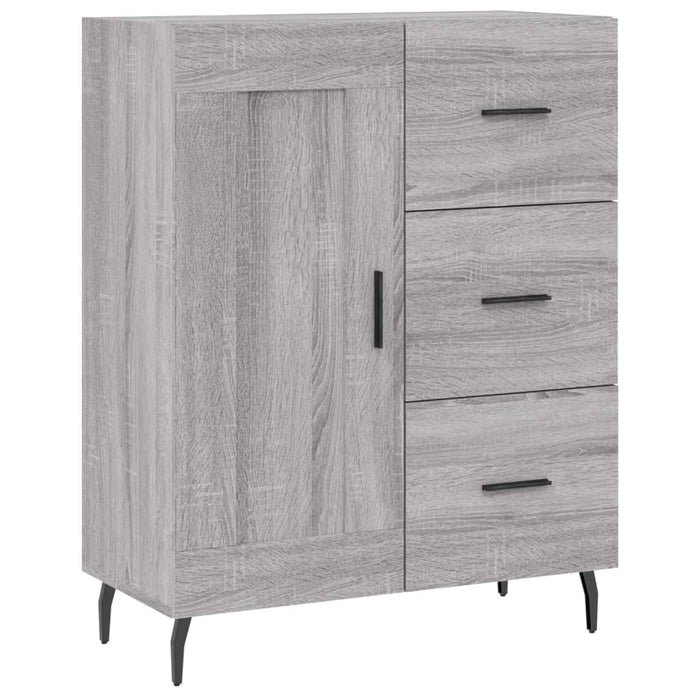 Dulap înalt, gri sonoma, 69,5x34x180 cm, lemn compozit WALTI
