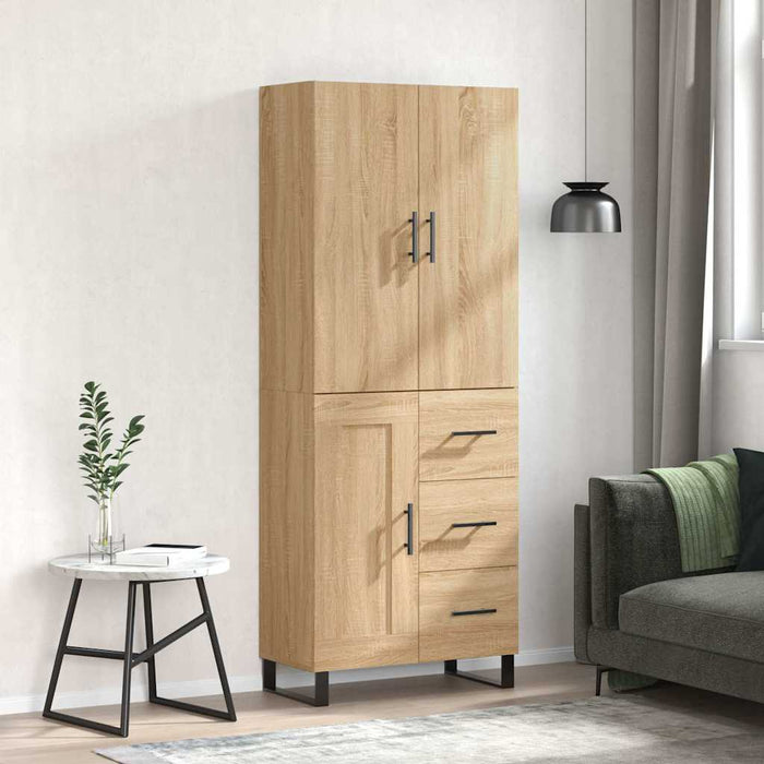 Dulap înalt, stejar sonoma, 69,5x34x180 cm, lemn compozit - WALTI WALTI