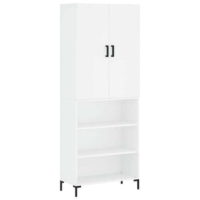 Dulap înalt, alb, 69,5x34x180 cm, lemn compozit WALTI