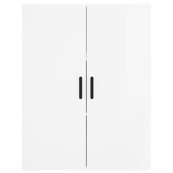Dulap înalt, alb extralucios, 69,5x34x180 cm, lemn compozit WALTI