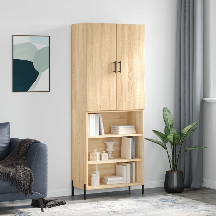 Dulap înalt, stejar sonoma, 69,5x34x180 cm, lemn compozit WALTI