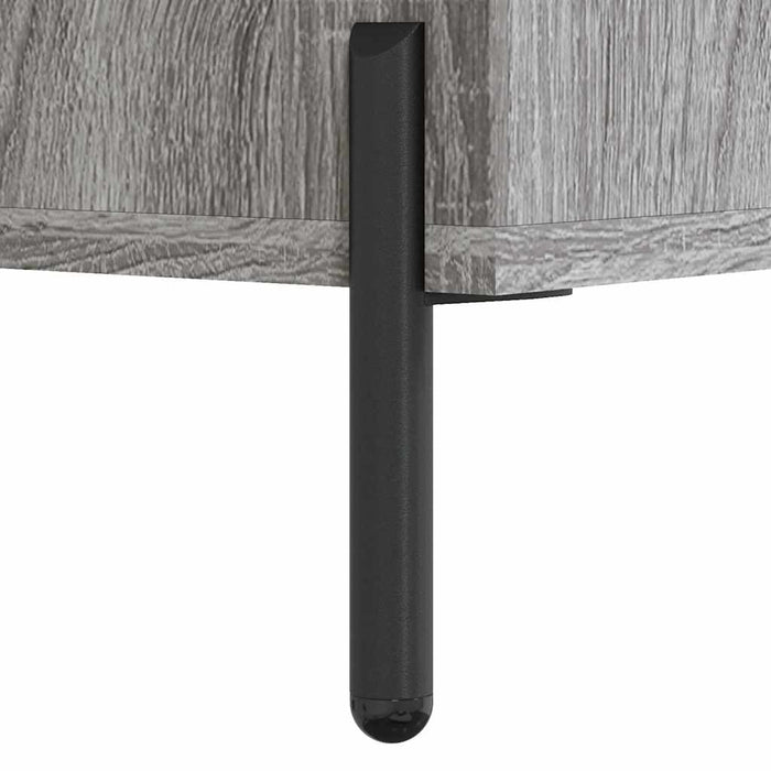 Dulap înalt, gri sonoma, 69,5x34x180 cm, lemn compozit WALTI