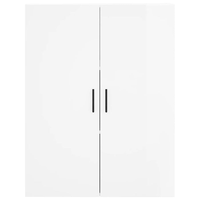 Dulap înalt, alb extralucios, 69,5x34x180 cm, lemn compozit WALTI